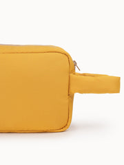 Drift Mustard Yellow Polyester Travel Pouch
