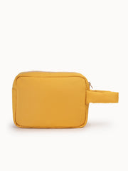 Drift Mustard Yellow Polyester Travel Pouch