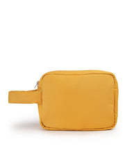 Drift Mustard Yellow Polyester Travel Pouch