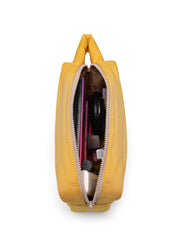 Drift Mustard Yellow Polyester Travel Pouch