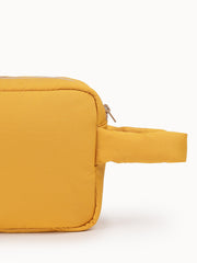 Drift Mustard Yellow Polyester Travel Pouch