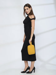 Drift Mustard Yellow Polyester Travel Pouch