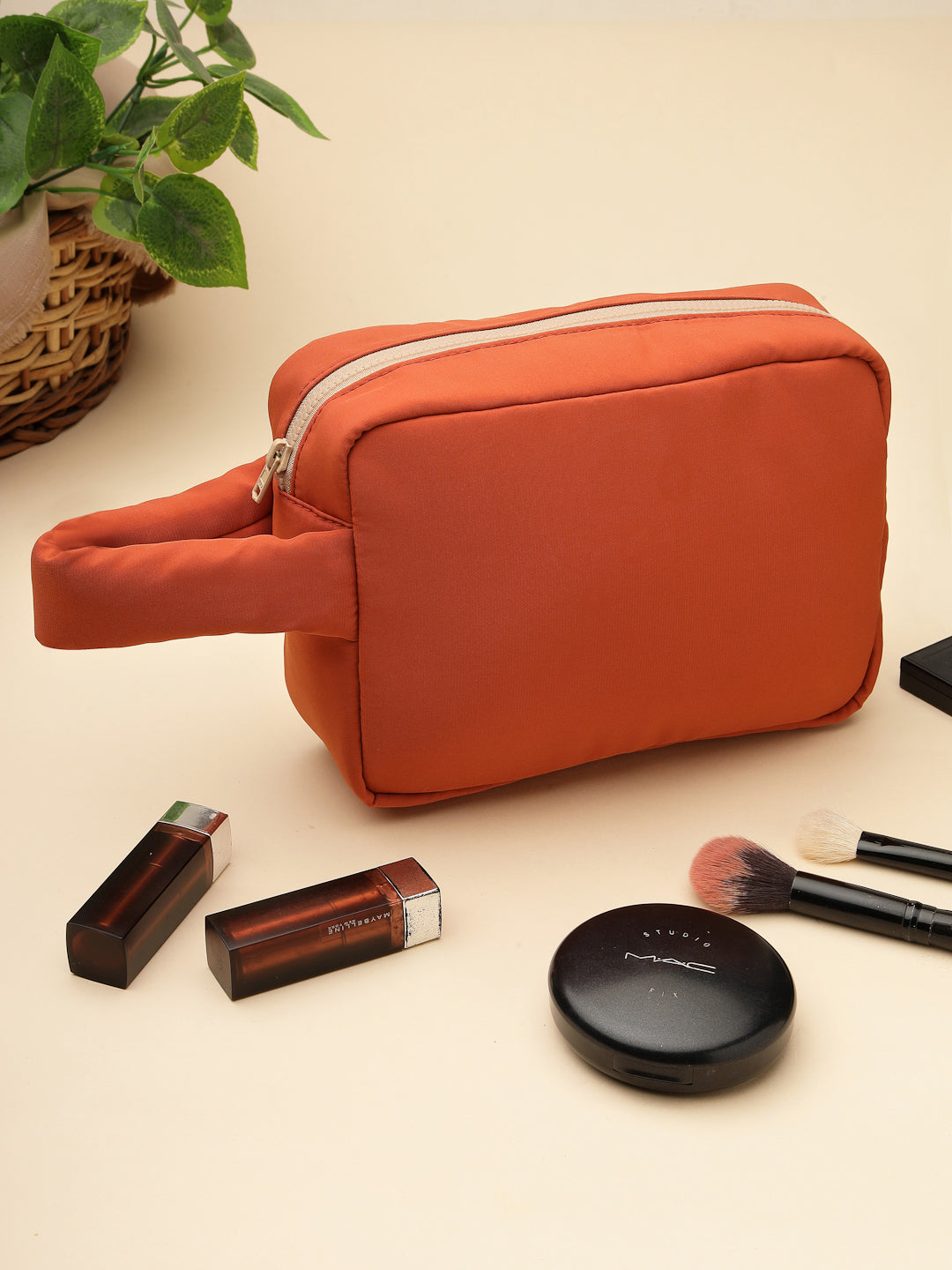 Drift Burnt Orange Polyester Travel Pouch