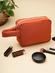 Drift Burnt Orange Polyester Travel Pouch