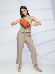 Drift Burnt Orange Polyester Travel Pouch