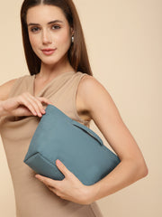 Drift Dusty Teal Blue Polyester Solid Travel Bag