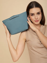 Drift Dusty Teal Blue Polyester Solid Travel Bag