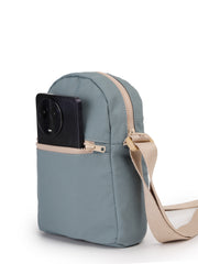 Drift Dusty Blue Polyester Quilted Sling Bag
