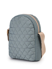 Drift Dusty Blue Polyester Quilted Sling Bag