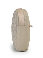 Drift Taupe Polyester Quilted Sling Bag