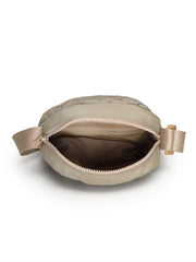 Drift Taupe Polyester Quilted Sling Bag