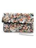 Ghoomar Floral Embellished Cotton Canvas Sling Bag