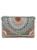 Tribal Ethnic Embellished Cotton Canvas Sling Bag