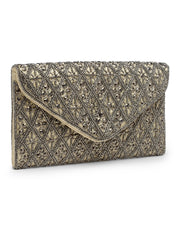 Ghoomar Diamond Bead Work Satin Sling Bag