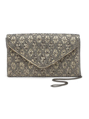 Ghoomar Diamond Bead Work Satin Sling Bag