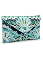 Tribal Ethnic Motifs Embellished Canvas Sling Bag