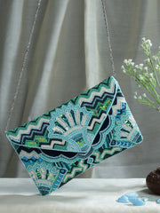 Tribal Ethnic Motifs Embellished Canvas Sling Bag