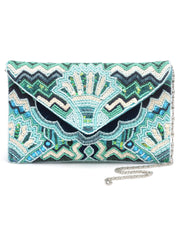 Tribal Ethnic Motifs Embellished Canvas Sling Bag