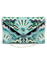 Tribal Ethnic Motifs Embellished Canvas Sling Bag