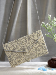 Ghoomar Abstract Embellished Canvas Sling Bag