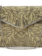 Ghoomar Abstract Embellished Canvas Sling Bag