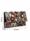 Ghoomar Floral Embellished Canvas Sling Bag