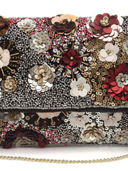 Ghoomar Floral Embellished Canvas Sling Bag
