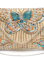 Boho Quirky Embellished Canvas Sling Bag
