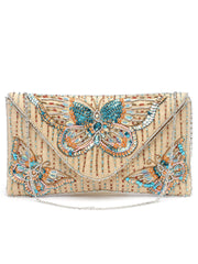 Boho Quirky Embellished Canvas Sling Bag