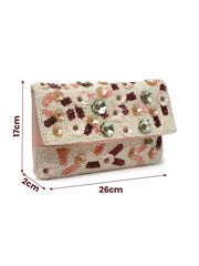 Ghoomar Floral Embellished Canvas Sling Bag