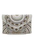 Boho Ethnic Motifs Embellished Canvas Sling Bag