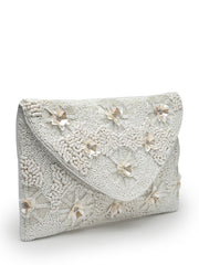 Boho Floral Embellished Cotton Canvas Sling Bag