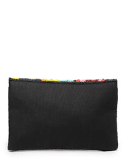 Boho Floral Bead Work Cotton Canvas Sling Bag