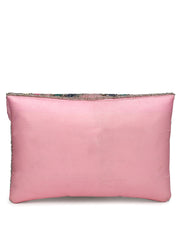 Kooky Striped Embellished Satin Sling Bag