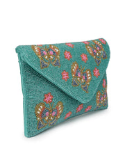 Boho Quirky Embellished Satin Sling Bag