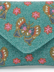 Boho Quirky Embellished Satin Sling Bag
