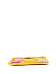 Beaded Botanica Palm Leaf Embroidered Satin Sling Bag