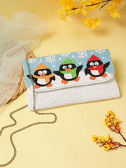 Beaded Muse Quirky Beaded Canvas Sling Bag