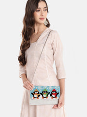Beaded Muse Quirky Beaded Canvas Sling Bag