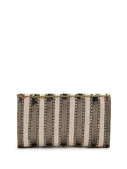 Tassel Tales Sequined Faux Silk Sling Bag
