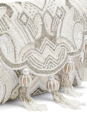 Tassel Tales Ethnic Embellished Satin Sling Bag