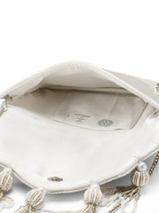 Tassel Tales Ethnic Embellished Satin Sling Bag