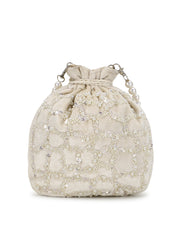 Dangle Embellished Wedding Favor Potli Set of 10 | Luxury Wedding Guest Gift Bags