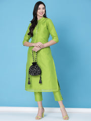 Dangle Abstract Embellished Velvet Potli