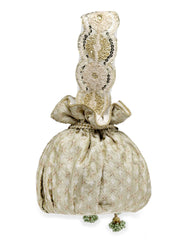 Droop Ditsy Embroidered Wedding Favor Potli Set of 10 | Designer Shagun Gift Potli Bags