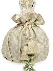 Droop Ditsy Embroidered Wedding Favor Potli Set of 10 | Designer Shagun Gift Potli Bags