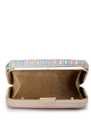 Adorn Wave Embellished Clutch with signature gift box | Rakhi Gift for Sister