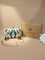 Adorn Quirky Embellished Clutch with signature gift box | Best Karwa Chauth Gift
