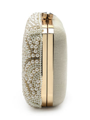 Adorn Pearl Embellished Wedding Favor Clutch Set of 10 | Luxury Cocktail Party Gift Clutches