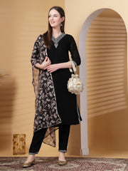Dangle Scale Embroidered Georgette Potli